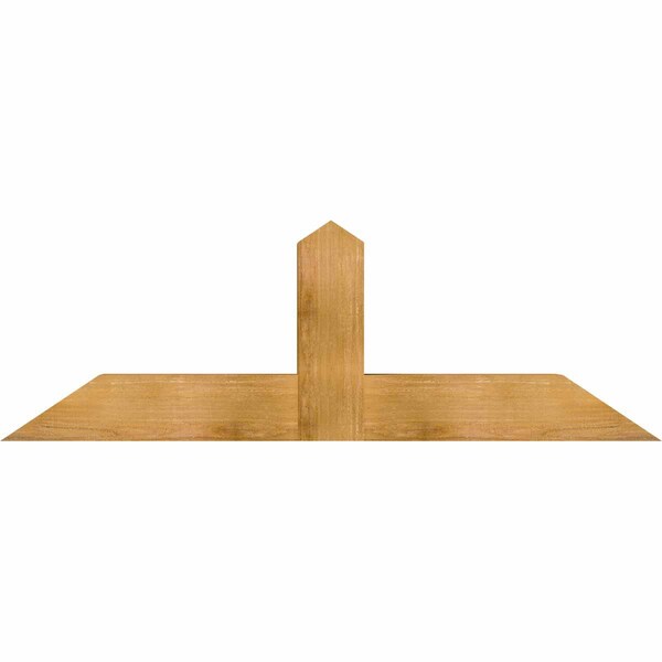 Ekena Millwork Portland Rough Sawn Timber Gable Bracket, Western Red Cedar, 60"W x 20"H x 6"D x 6"F, 8/12 Pitch GBW060X20X0606POR00RWR - main